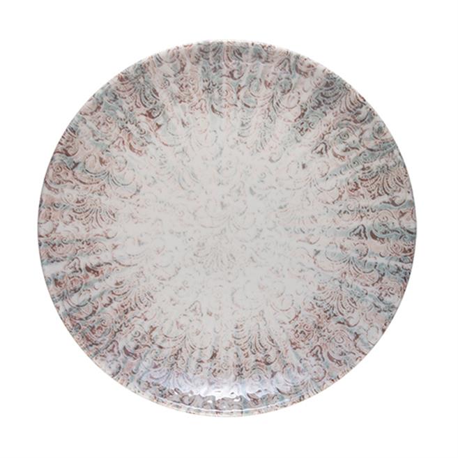Damask Lona Düz Tabak 30 cm