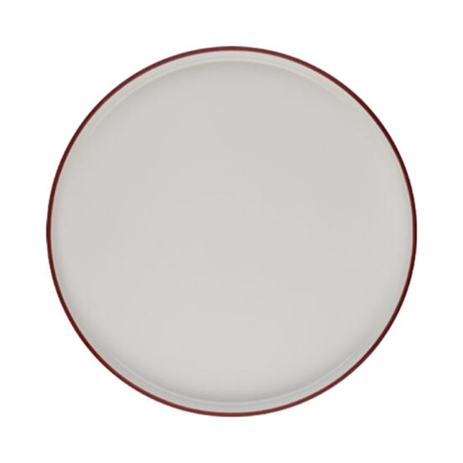 Modest Maroon Stolt Düz Tabak 25,5 cm