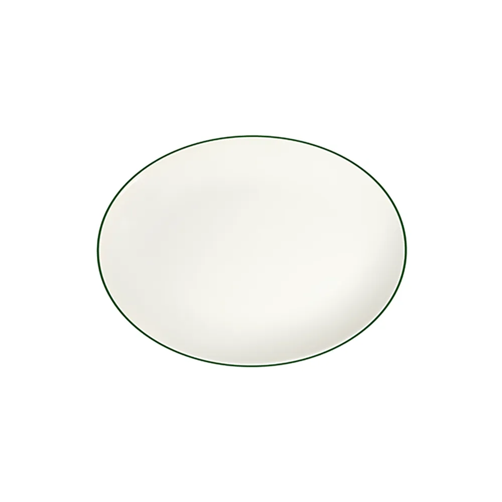 Modest Green Lona Oval Tabak 33 cm