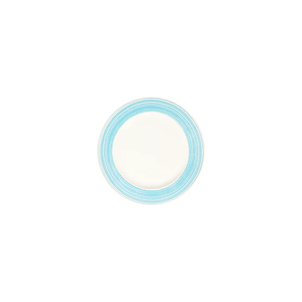 Fresh Blue Frame Flat Plate 19 cm