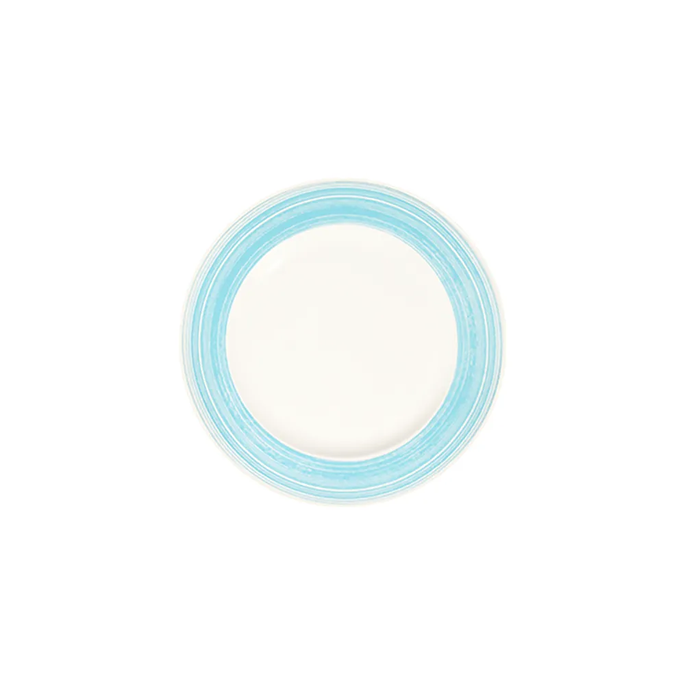 Fresh Blue Frame Flat Plate 25 cm