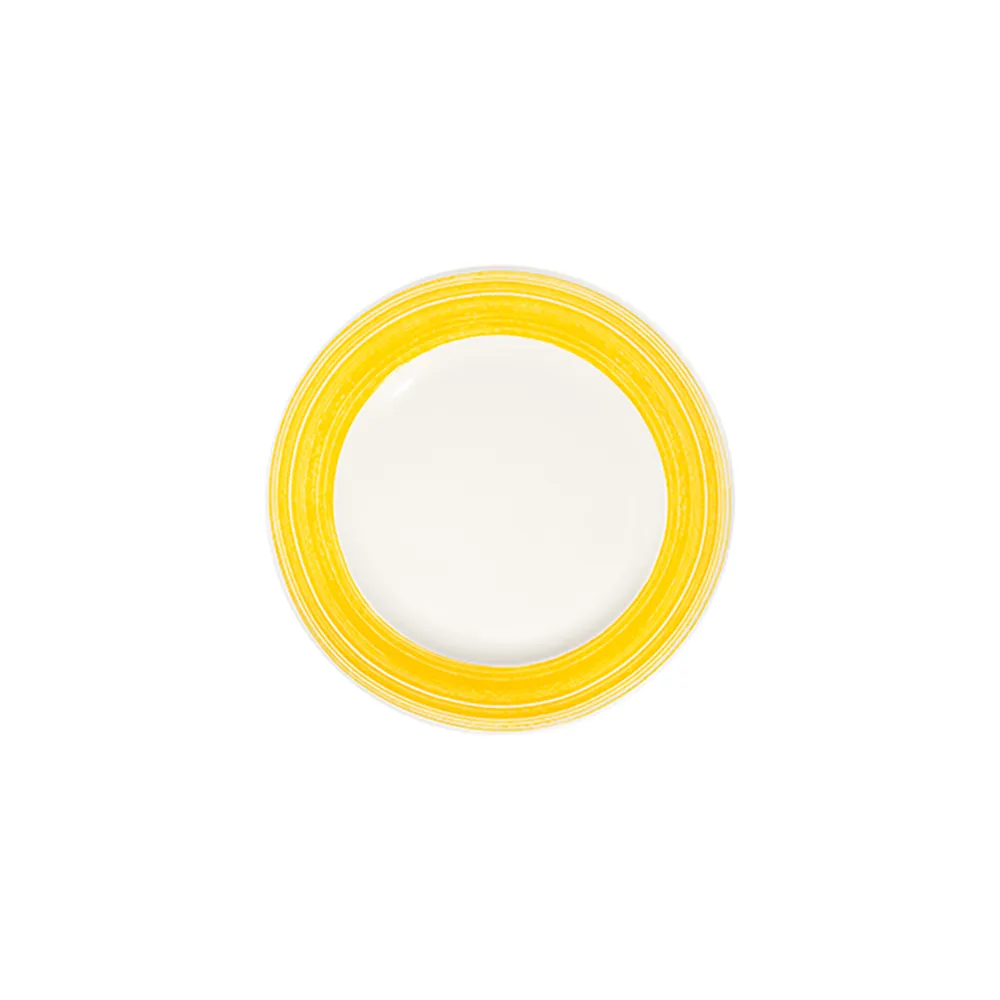 Fresh Yellow Frame Düz Tabak 25 cm