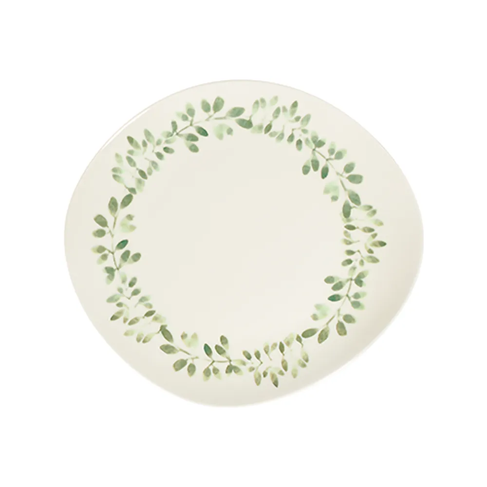 Garden Green  Pebble Flat Plate 27 cm