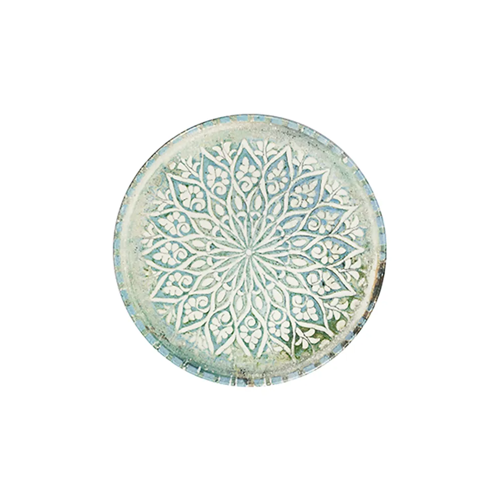 Granada Turquoise Tuval Flat Plate 20 cm