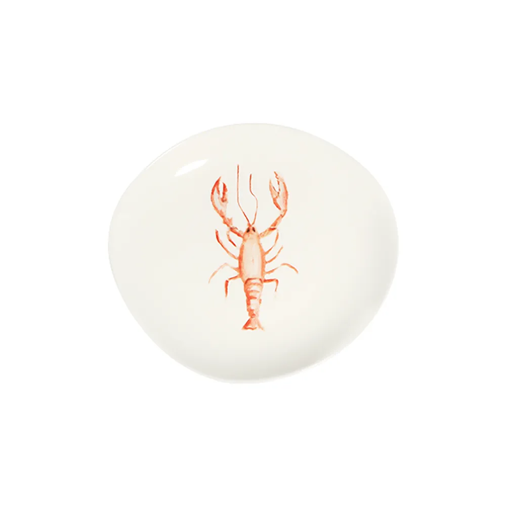 Lobster Blue Pebble Düz Tabak 21 cm
