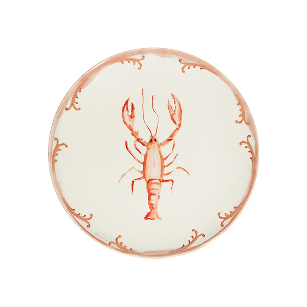 Lobster Coral Tuval Flat Plate 25 cm