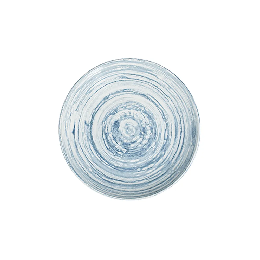 Swirl Blue Tuval Deep Plate 20 cm